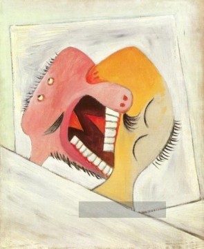 le Ölbilder verkaufen - Le baiser Deux Tetes 1931 Kubismus Pablo Picasso